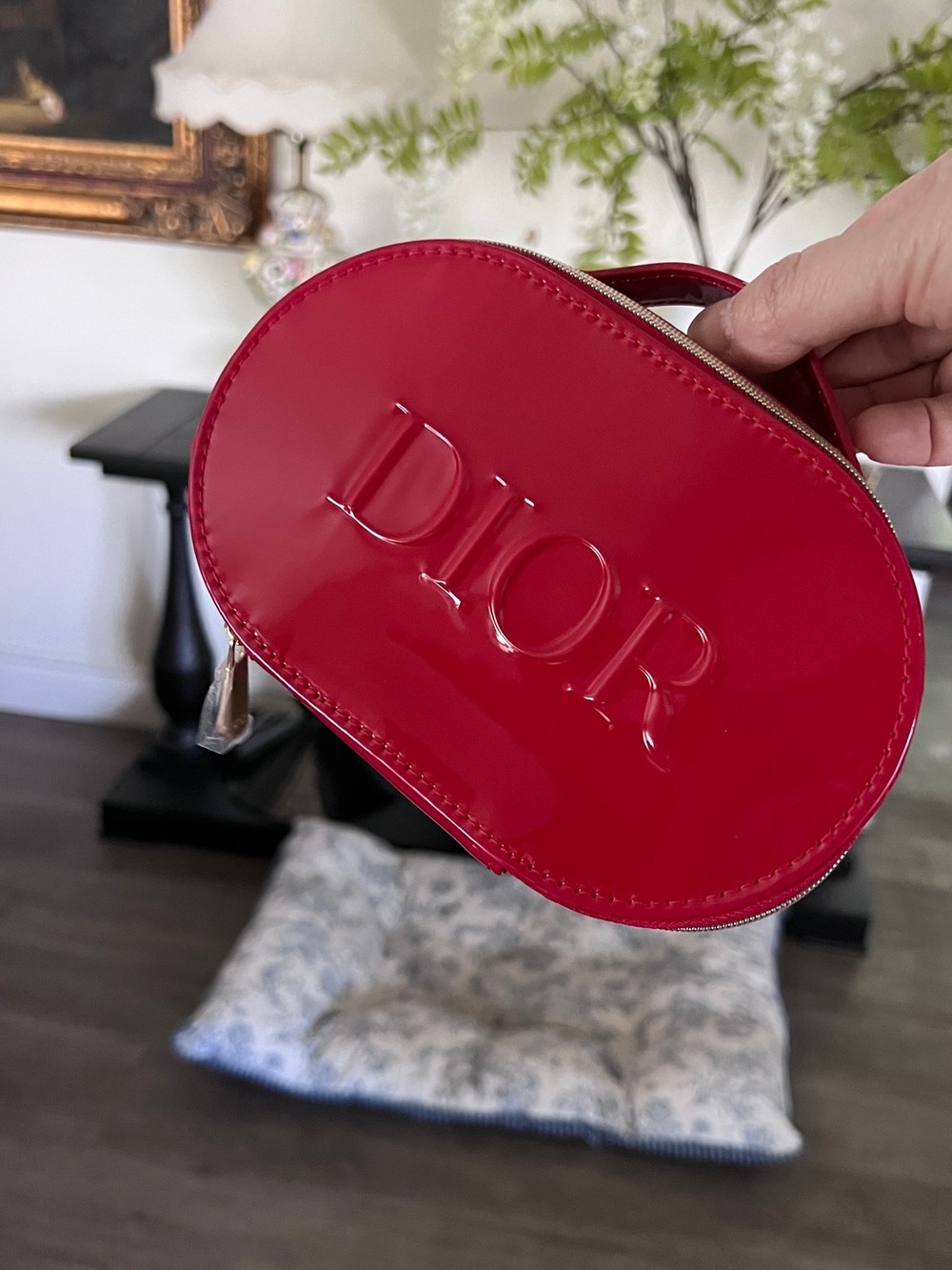 New!Dior Red cosmtic case